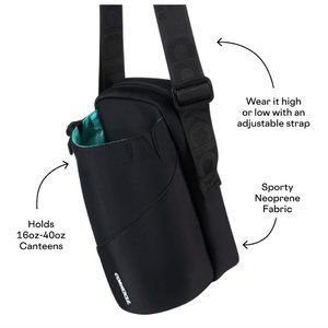 NEW CORKCICLE Crossbody Water Bottle Sling Bag Insulated w/extra Zippered Pocket